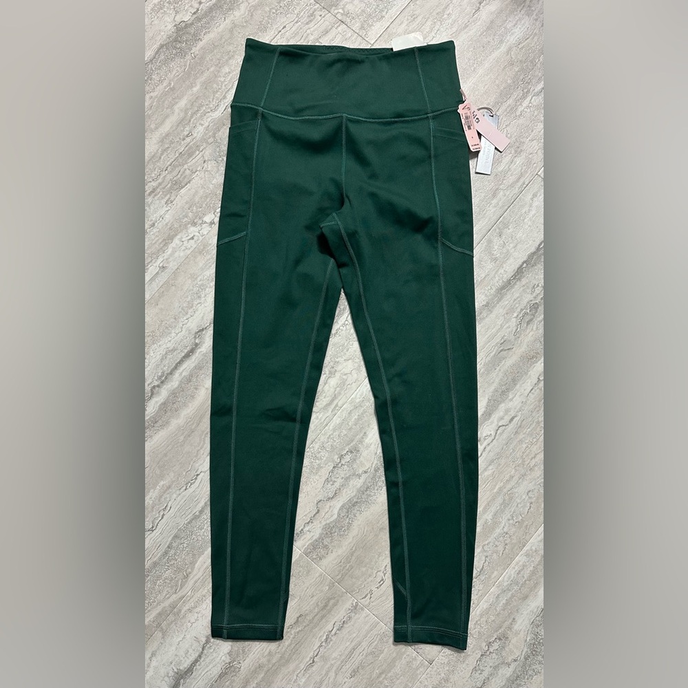 NWT VS Victoria's Secret Green Leggings size 6